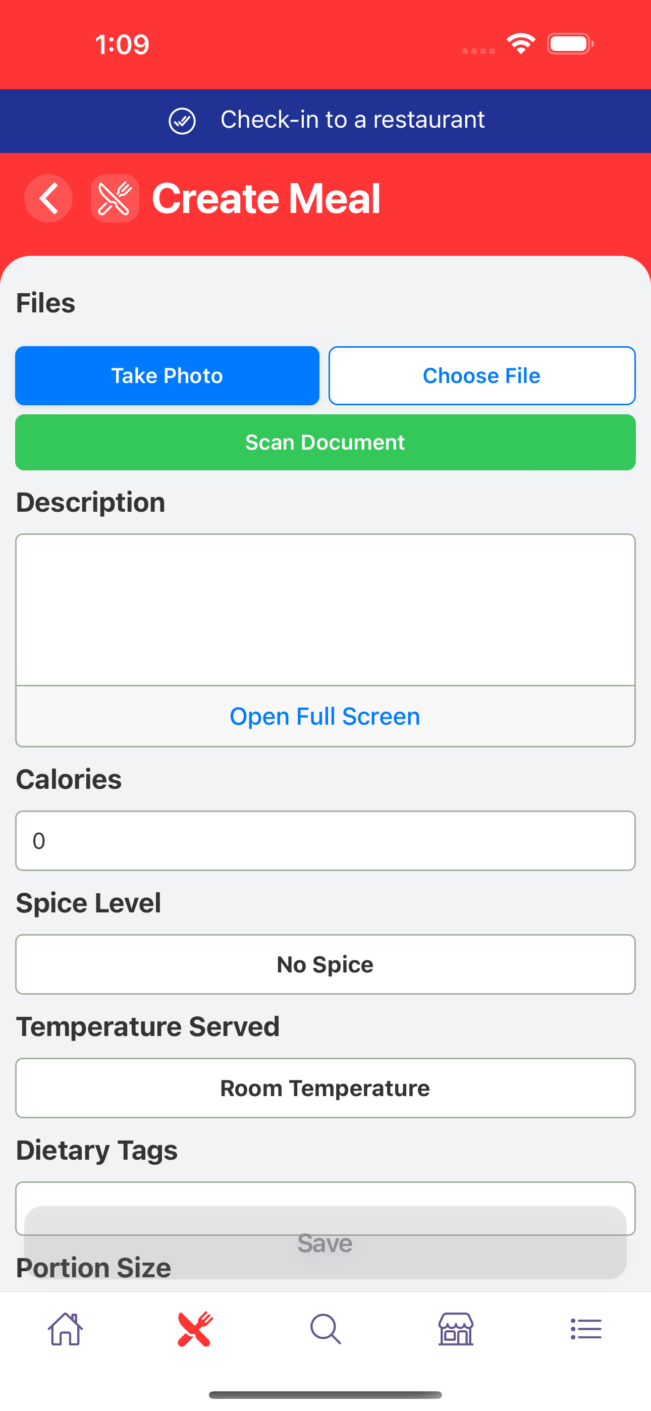 Log Meals Your Way icon